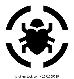 detection icon isolated sign symbol vector illustration - high quality black style vector icons
