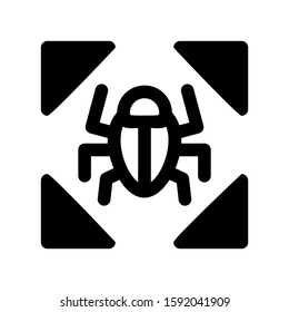 detection icon isolated sign symbol vector illustration - high quality black style vector icons
