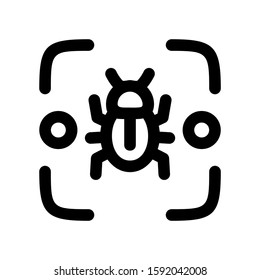 detection icon isolated sign symbol vector illustration - high quality black style vector icons
