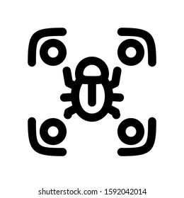 detection icon isolated sign symbol vector illustration - high quality black style vector icons
