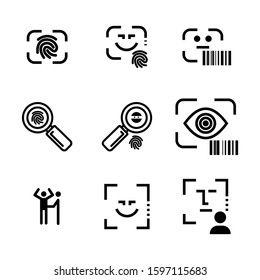 detection icon isolated sign symbol vector illustration - high quality black style vector icons
