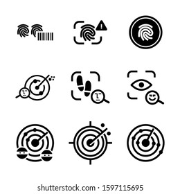 detection icon isolated sign symbol vector illustration - high quality black style vector icons
