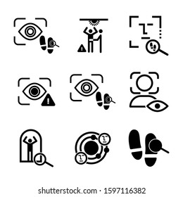 detection icon isolated sign symbol vector illustration - high quality black style vector icons

