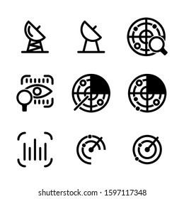 detection icon isolated sign symbol vector illustration - high quality black style vector icons
