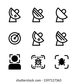 detection icon isolated sign symbol vector illustration - high quality black style vector icons
