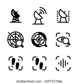 detection icon isolated sign symbol vector illustration - high quality black style vector icons
