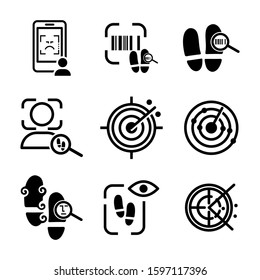 detection icon isolated sign symbol vector illustration - high quality black style vector icons
