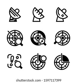 detection icon isolated sign symbol vector illustration - high quality black style vector icons
