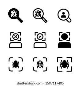 detection icon isolated sign symbol vector illustration - high quality black style vector icons
