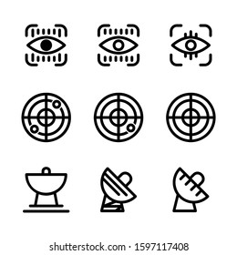 detection icon isolated sign symbol vector illustration - high quality black style vector icons
