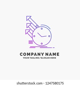 detection, inspection, of, regularities, research Purple Business Logo Template. Place for Tagline