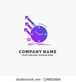 detection, inspection, of, regularities, research Purple Business Logo Template. Place for Tagline.