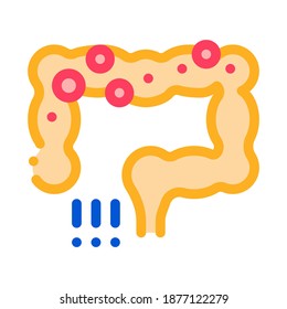 detection of intestinal infections icon vector. detection of intestinal infections sign. color symbol illustration