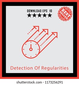 Detection Of Regularities  line icon