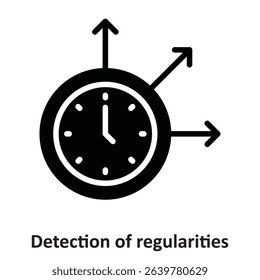 Detection of regularities Vector Icon which can easily modify or edit

