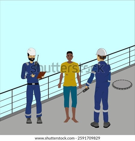 Detection of an stowaway on board the ship