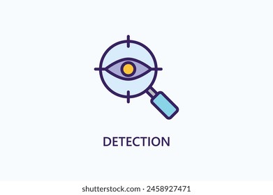 Detection Vector Icon Or Logo Illustration