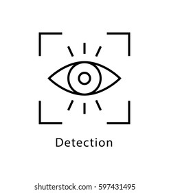 Detection Vector Line Icon 