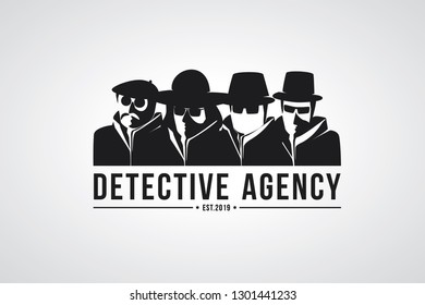 Detective agency badge design. Vector illustration