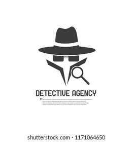 Detective agency badge. Vector illustration