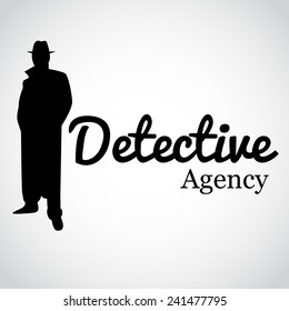 Detective Agency. Vector Illustration.