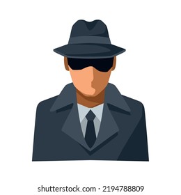 detective agent cyber security character