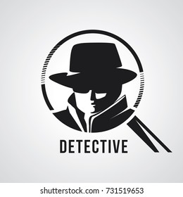 Detective agent icon. Vector illustration