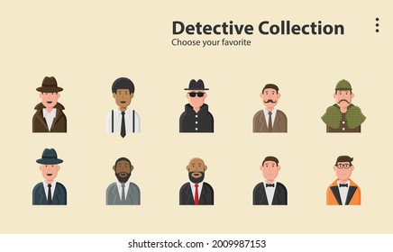 Detective Agent Sherlock Sociopath Spy Investigation Crime Illustration Background Character Design Person Vector Cartoon Icon Avatar Symbol Wallpaper App Lineart Style Commercial Art Logo Campaign