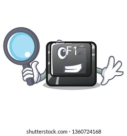 Detective button f1 in the shape character