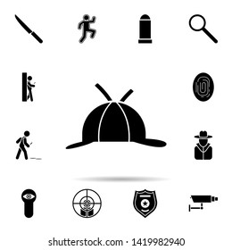 detective cap icon. Universal set of dedective for website design and development, app development