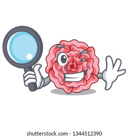 Detective carnations stick to the cartoon stem