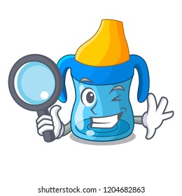 Detective cartoon drink training cup for baby