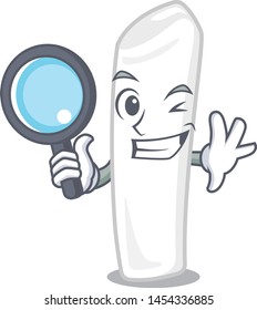 Detective chalk in the a character shape