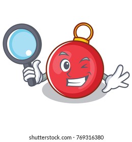 Detective Christmas ball character cartoon