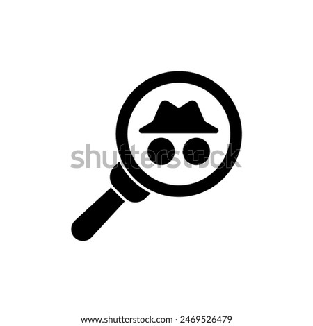 detective concept line icon. Simple element illustration. detective concept outline symbol design.