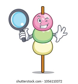Detective dango character cartoon style