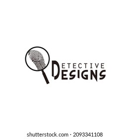 detective designs illustration logo design