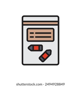 Ilustración vectorial de iconos de evidencia de detectives