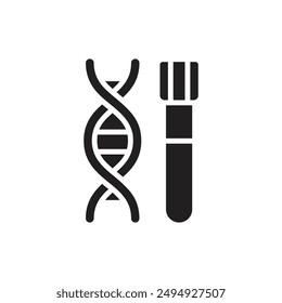 Detective Forensic Science Filled Icon Vector Illustration