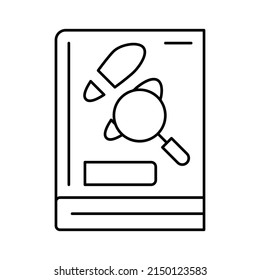 detective genre line icon vector. detective genre sign. isolated contour symbol black illustration