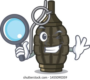 Detective grenade in the a mascot shape