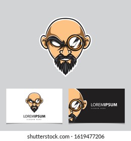 Detective Head Name Card Vector Template
