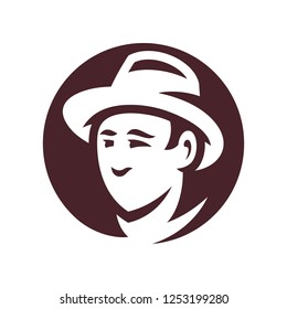 Detective head silhouette sign