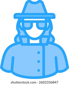 Detective Icon Element For Design