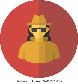 Detective Icon Element For Design
