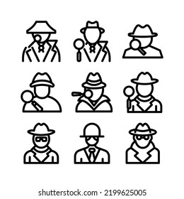 detective icon or logo isolated sign symbol vector illustration - Collection of high quality black style vector icons
