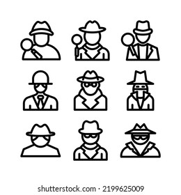 detective icon or logo isolated sign symbol vector illustration - Collection of high quality black style vector icons
