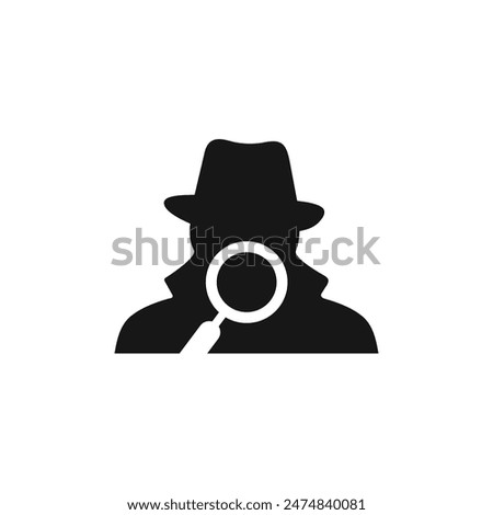 Detective icon vector. EPS 10 editable vector