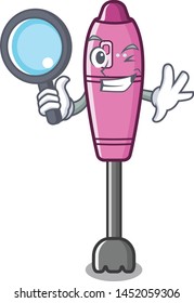 Detective immersion blender placed in character box