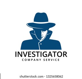 detective investigation service vector icon logo design template